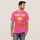 Bang voor de stinkdier stinkdier dier t-shirt (Voorkant volledig)