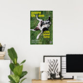 Bang Ze Af Met Vriendelijkheid Great Dane Poster (Thuiskantoor)