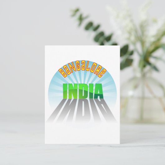 Bangalore Briefkaart (Staand voorkant)