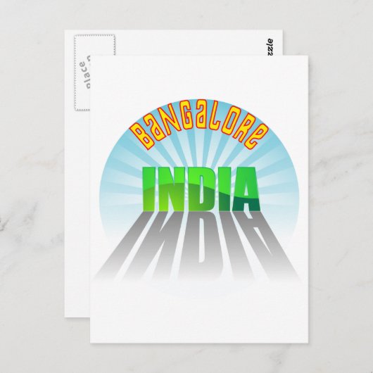 Bangalore Briefkaart (Voorkant / Achterkant)