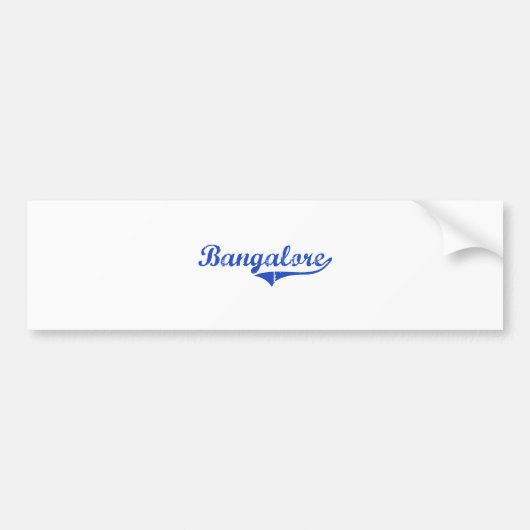 Bangalore City Classic Bumpersticker (Voorkant)