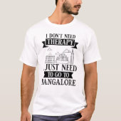 Bangalore India City Skyline Map Travel 20 T-shirt (Voorkant)