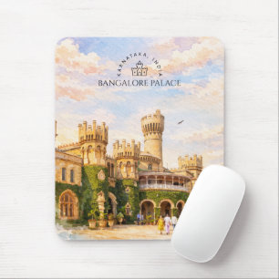 Bangalore Paleis India Aquarel Reis Herinnering Muismat