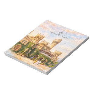 Bangalore Paleis India Aquarel Reis Herinnering Notitieblok
