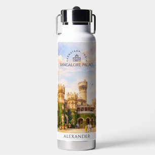 Bangalore Paleis India Aquarel Reis Herinnering Waterfles