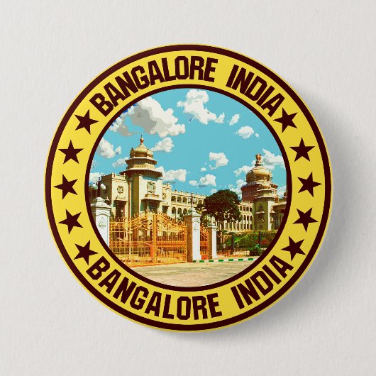Bangalore Ronde Button 7,6 Cm (Voorkant)