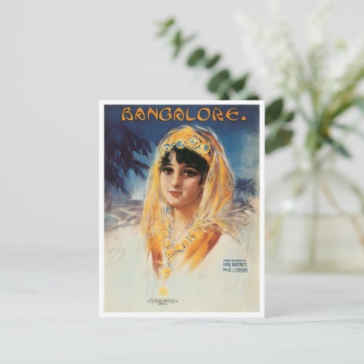 Bangalore  Song Sheet Hoesje Briefkaart (Staand voorkant)