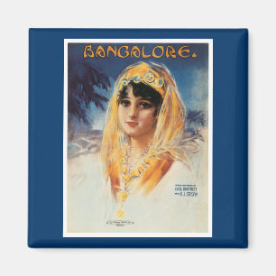 Bangalore Song Sheet Hoesje Magneet