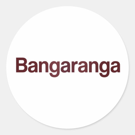 Bangaranga Grappige Retro Sticker | Speels Modieus (Voorkant)