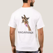 Bangaranga T-shirt met grappige giraffe (Achterkant)