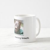 bange aap, EWW!  ochtendadem - Gepersonaliseerd Koffiemok (Voorkant rechts)