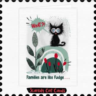 Bange Kat Familie Kaart