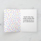 Bange Kat Labor Day Kaart (Binnen)