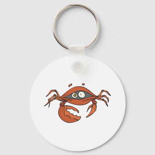 bange kleine krab sleutelhanger (Voorkant)