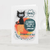 Bange Oom Kat Kaart (Voorkant)