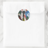 BANGEN VOOR RODE KOP JESUS RONDE STICKER (Tas)