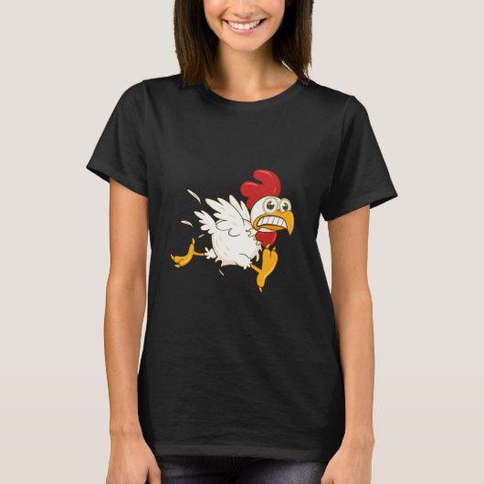 Bangende Kip Die Rent T-shirt (Voorkant)