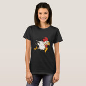 Bangende Kip Die Rent T-shirt (Voorkant volledig)