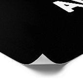 Bangers en Mush Funny English Food Pun Dark BG Poster (Hoek)