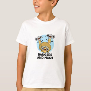 Bangers en Mush Funny English Food Pun T-shirt