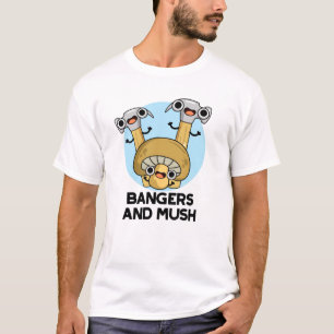 Bangers en Mush Funny English Food Pun T-shirt