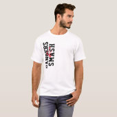 Bangers en smash t-shirts spelen op knuppels en ma (Voorkant volledig)