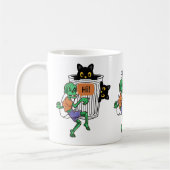 Bangige Kat Halloween Koffiemok (Links)