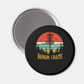 Bangin Chains Retro Disk Golf Frisbee Sport Magneet (Voorkant / Achterkant)