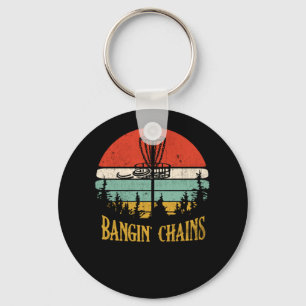 Bangin Chains Retro Disk Golf Frisbee Sport Sleutelhanger