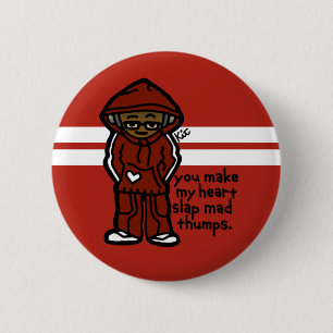 bangin' knop. ronde button 5,7 cm