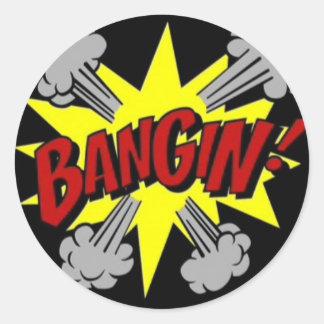 bangin ronde sticker