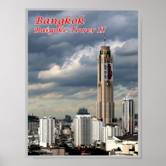 Bangkok - Bayoke Tower II - Thailand - Poster (Voorkant)