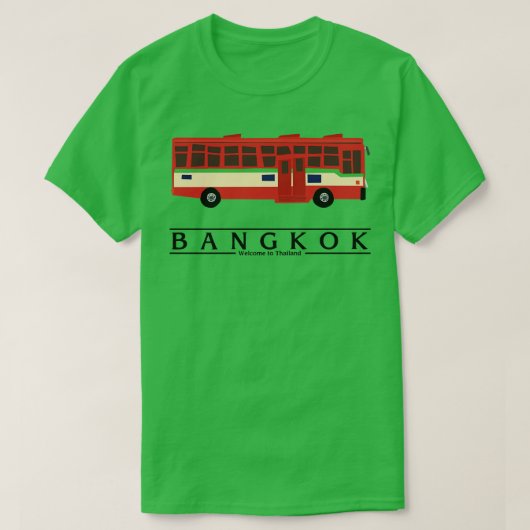 Bangkok Bus Thailand T-shirt (Design voorkant)