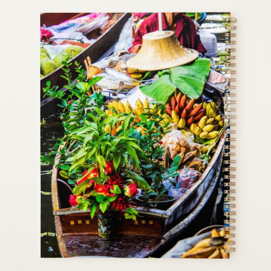 Bangkok | Drijvende markt Planner (Achterkant)