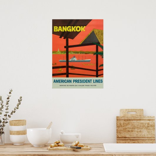 Bangkok   druk poster (Keuken)