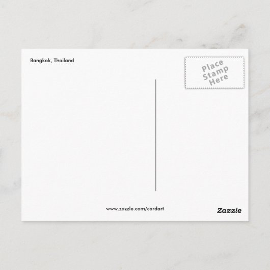 bangkok goud briefkaart (Achterkant)