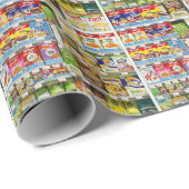 Bangkok Graanplanken: Foodland Redactie Cadeaupapier (Rol Hoek)