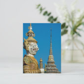 Bangkok Guardian Statue Briefkaart (Staand voorkant)