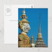 Bangkok Guardian Statue Briefkaart (Voorkant / Achterkant)