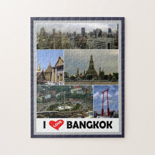 Bangkok - I Love - Thailand - Legpuzzel (Verticaal)