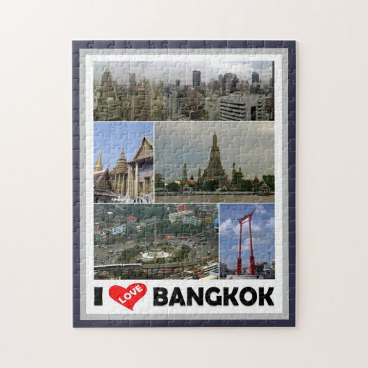 Bangkok - I Love - Thailand - Legpuzzel (Verticaal)