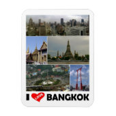 Bangkok - I Love - Thailand - Magnet Magneet (Verticaal)