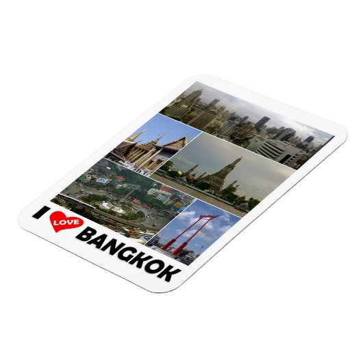 Bangkok - I Love - Thailand - Magnet Magneet (Linkerzijde)
