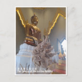 Bangkok, interior view of Wat Traimit, Thailand Briefkaart (Voorkant)