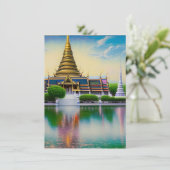 Bangkok is de hoofdstad van Thailand en een van Bedankkaart (Staand voorkant)