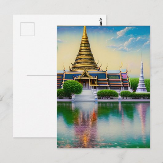 Bangkok is de hoofdstad van Thailand en een van Briefkaart (Voorkant / Achterkant)