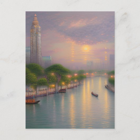 Bangkok is de hoofdstad van Thailand en een van Briefkaart (Voorkant)