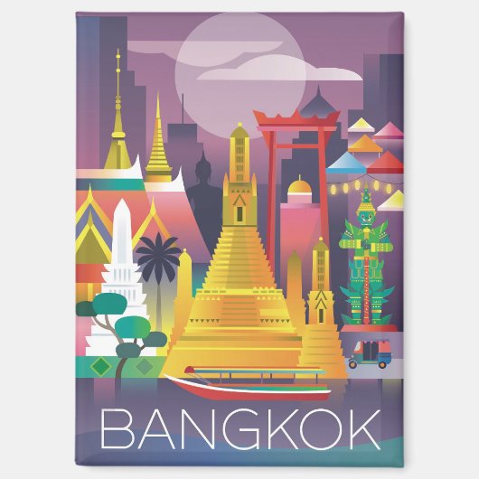 Bangkok koelkastmagneet magneet (Voorkant)