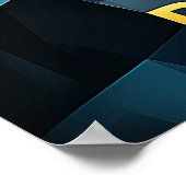 Bangkok kubistische reflecties - moderne geometris poster (Hoek)