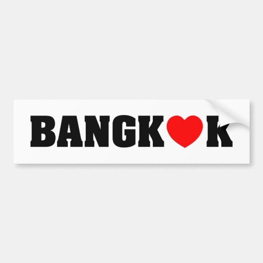 BANGKOK LOPEN BUMPERSTICKER (Voorkant)